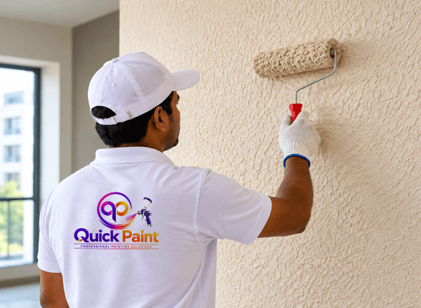 Airless Spray Painting on Interior Ceiling